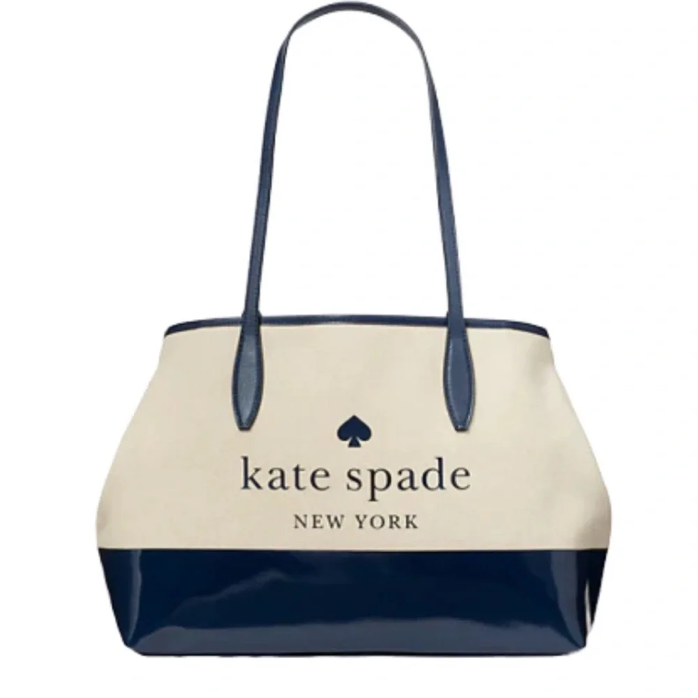 NWT Kate Spade Small Side Snap Blazer Blue Street Tote - Picture 3 of 8